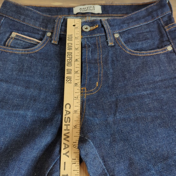 Naked & Famous Denim Men's Super Skinny Guy Jeans in Dirty Fade Selvedge - Picture 8 of 15